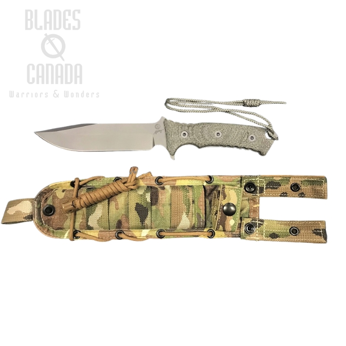 Chris Reeve Pacific Fixed Blade Knife, CPM 4V, Micarta Black