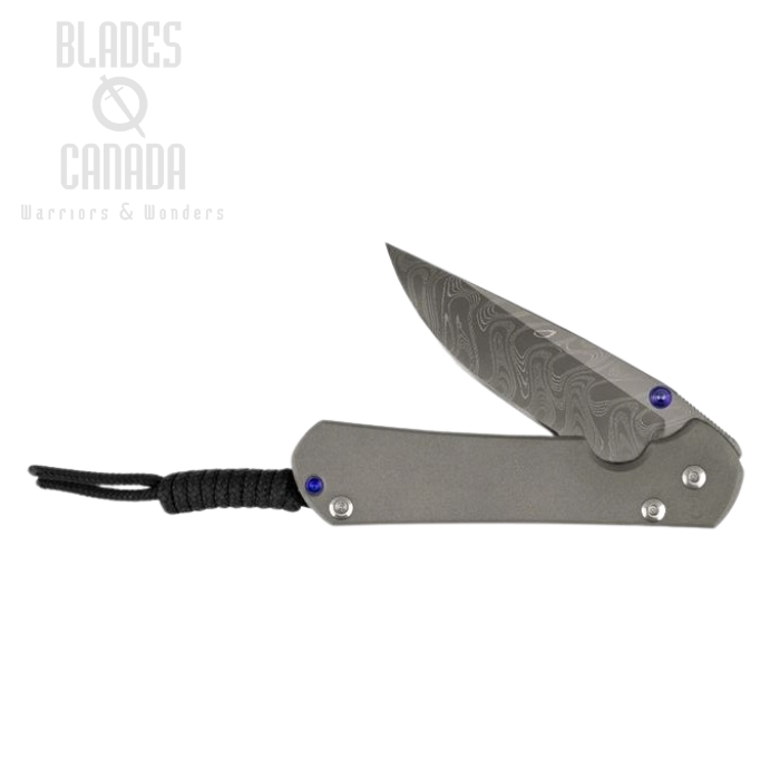 Chris Reeve Small Sebenza 31 Framelock Knife, Boomerang Damascus, Titanium