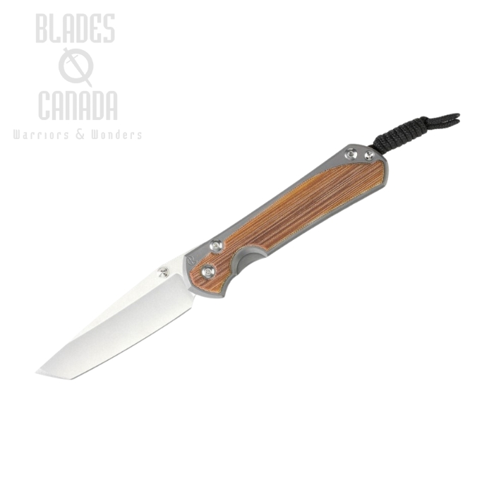 Chris Reeve Small Sebenza 31 Tanto Framelock Folding Knife, MagnaCut, Natural Micarta