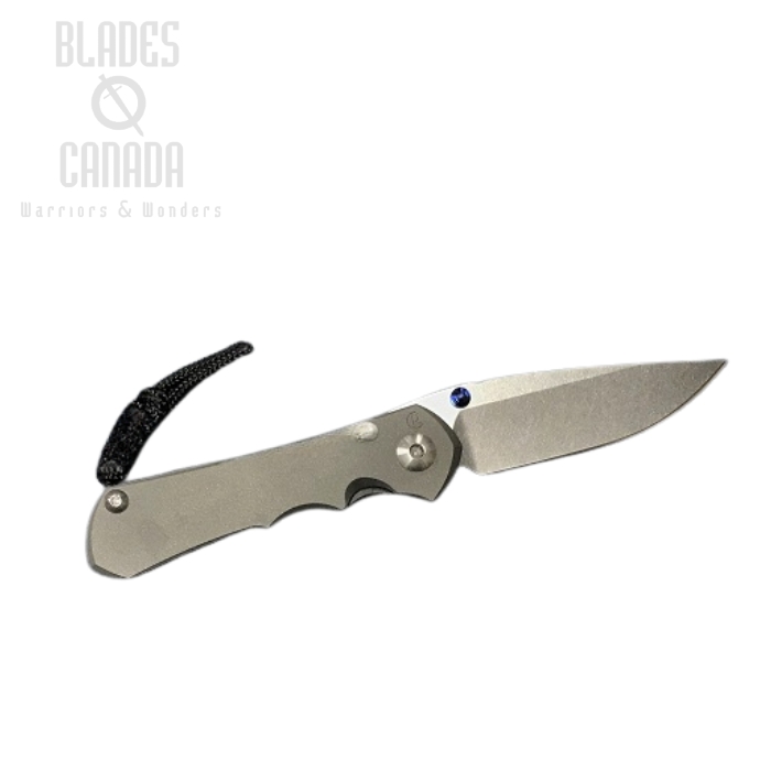 Chris Reeve Small Inkosi Framelock Folding Knife, Left Hand, CPM Magnacut, Titanium, SIN-1001
