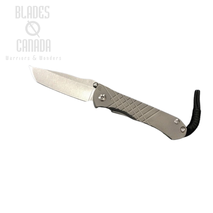 Chris Reeve Umnumzaan Framelock Folding Knife, CPM MagnaCut Tanto, Titanium