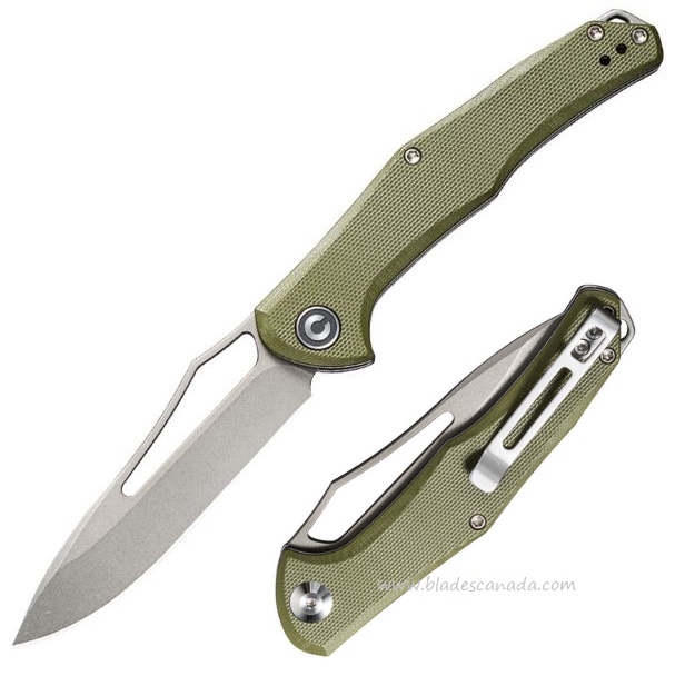 CIVIVI Fracture Slipjoint Folding Knife, OD Green G10, 2009A