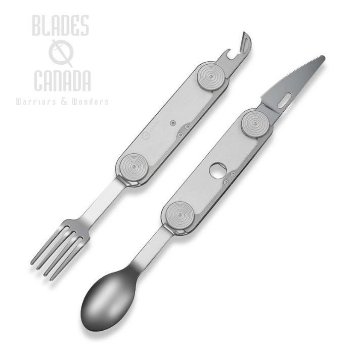 CIVIVI Partake 4-In-1 Multi-Tool Knife, Stainless Steel, Aluminum Silver, C24032C-3