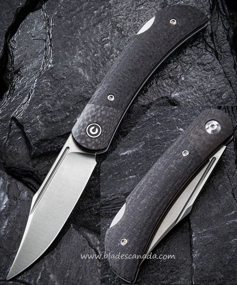 CIVIVI Rustic Gent Folding Knife, D2, Micarta w/CF Inlay, 914D