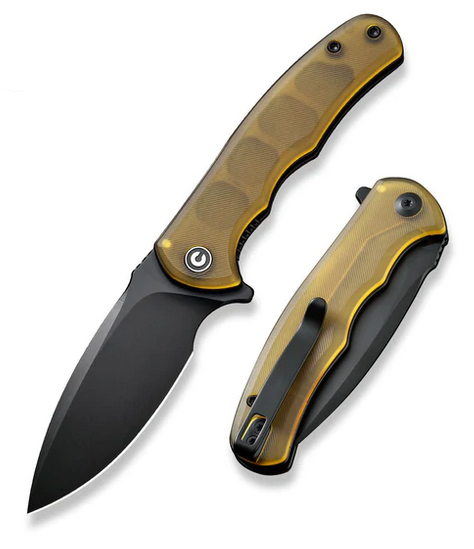 CIVIVI Mini Praxis Flipper Folding Knife, D2 Black, Ultem, C18026C-5