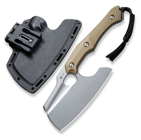 CIVIVI Aratra Fixed Blade Knife, D2, G10 Tan, Kydex Sheath, C21041-3 CIVIVI Aratra Fixed Blade Knife, D2, G10 Tan, Kydex Sheath, C21041-3