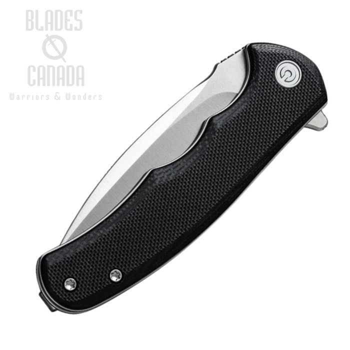 (image for) CIVIVI Mini Praxis Flipper Folding Knife, D2 Steel, G10 Black, C18026C-2
