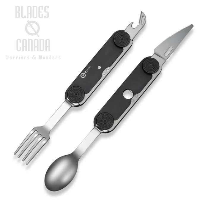 CIVIVI Partake 4-In-1 Multi-Tool Knife, Stainless Steel, Aluminum Black, C24032C-1