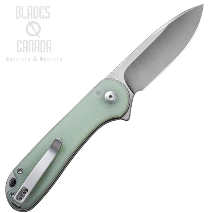 (image for) CIVIVI Button Lock Elementum II Flipper Folding Knife, Nitro-V, G10 Natural, 18062P-2