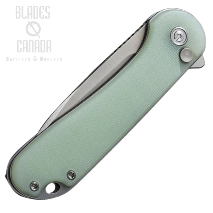 (image for) CIVIVI Button Lock Elementum II Flipper Folding Knife, Nitro-V, G10 Natural, 18062P-2