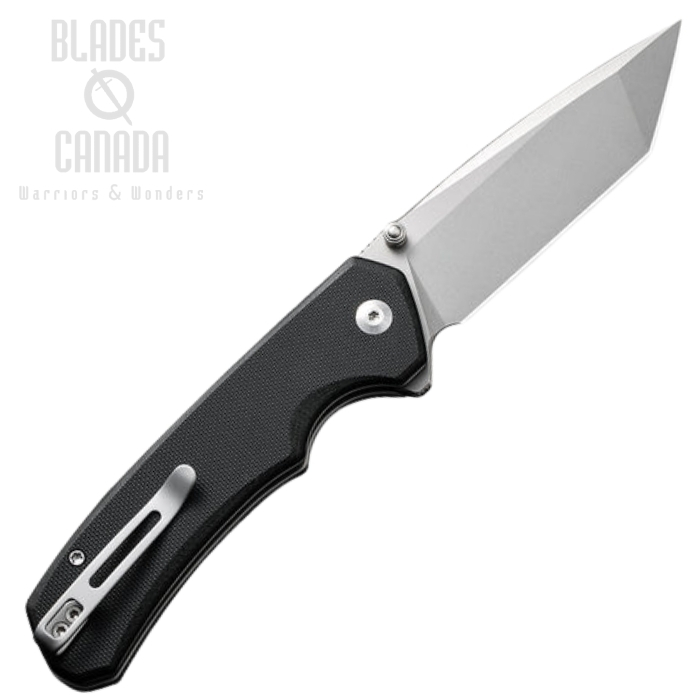 (image for) CIVIVI Brazen Fliper Button Lock Knife, 14C28N SW, G10 Black, C19059C-1