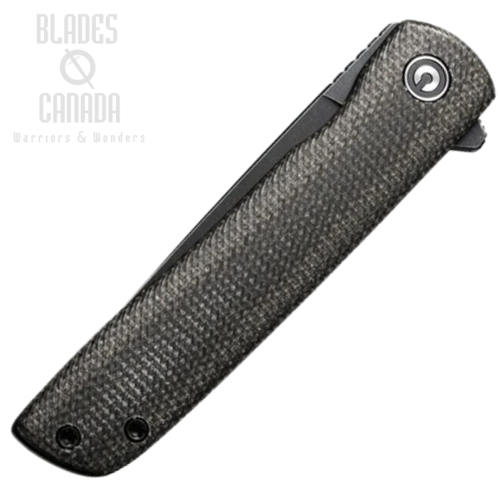 (image for) CIVIVI Bo Flipper Folding Knife, Nitro-V SW, Micarta Dark Green, C20009B-6