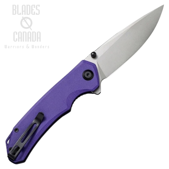 (image for) CIVIVI Brazen Flipper Folding Knife, 14C28N, G10 Purple, 2102A