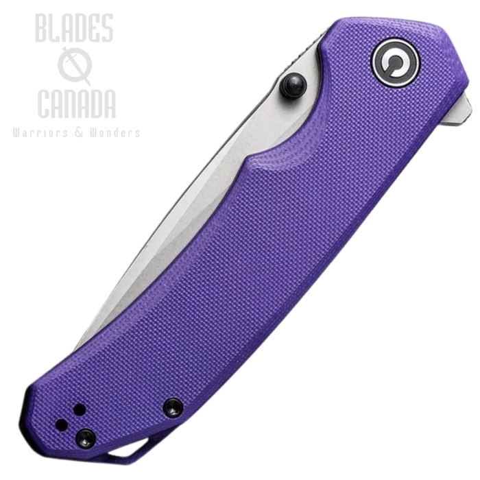 (image for) CIVIVI Brazen Flipper Folding Knife, 14C28N, G10 Purple, 2102A