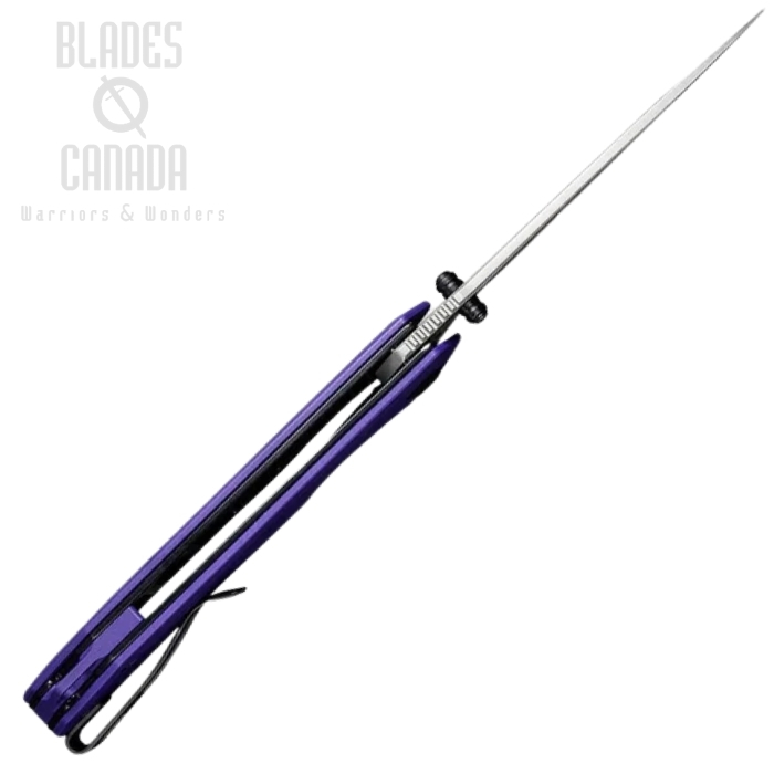 (image for) CIVIVI Brazen Flipper Folding Knife, 14C28N, G10 Purple, 2102A