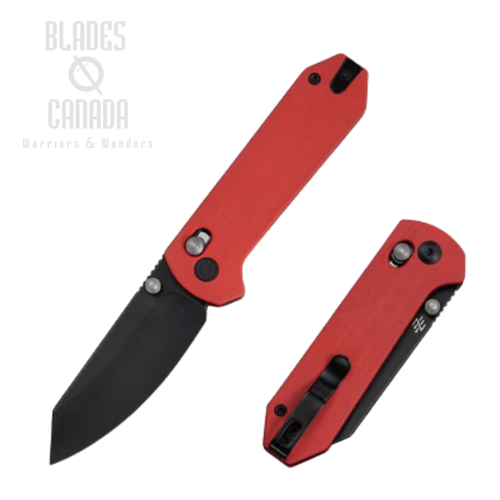 CIVIVI Yonder Crossbar Lock Folding Knife, 14C28N Black SW, G10 Red, C23073-2 CIVIVI Yonder Crossbar Lock Folding Knife, 14C28N Black SW, G10 Red, C23073-2