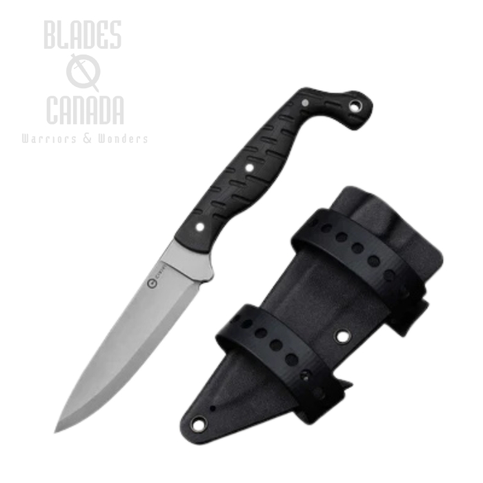 (PRE-PURCHASE) CIVIVI MDRN Hunter Fixed Blade Knife, Nitro-V Stonewash, G10 Black, Kydex Sheath, C23078-1