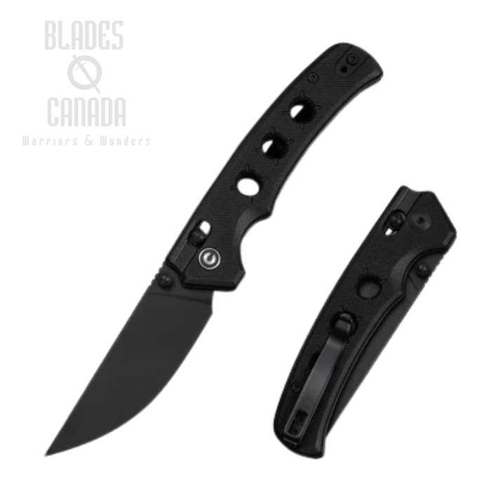CIVIVI Noctis Crossbar Lock Folding Knife, Nitro-V Black SW, G10 Black, C24020C-1 CIVIVI Noctis Crossbar Lock Folding Knife, Nitro-V Black SW, G10 Black, C24020C-1