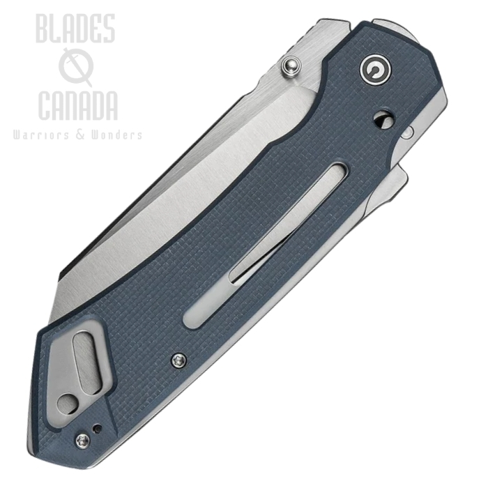 (image for) CIVIVI Buster FG Superlock Folding Knife, Nitro-V Satin, G10 Neutral Blue, C24052-2