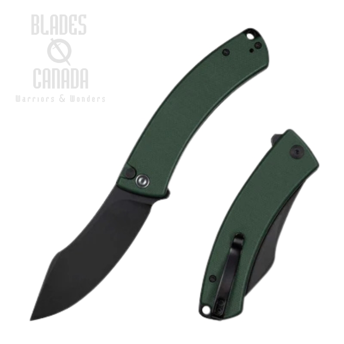 CIVIVI Outlaw Muk Flipper Button Lock Folding Knife, 14C28N Black SW, G10 Teal Green, C24079-3 CIVIVI Outlaw Muk Flipper Button Lock Folding Knife, 14C28N Black SW, G10 Teal Green, C24079-3