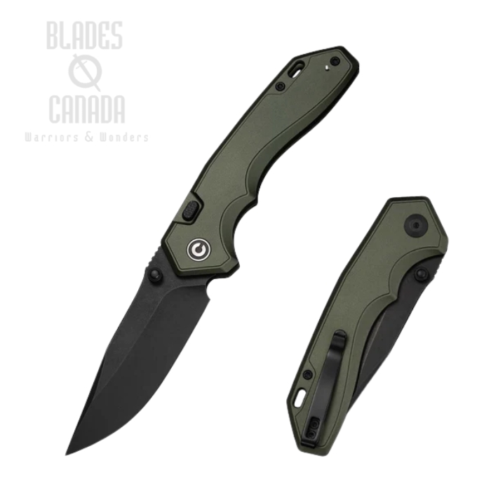 (PRE-PURCHASE) CIVIVI Elite Brova Top Liner Lock Folding Knife, S35VN Black SW, Aluminum Forest Green, CE25093-3 (image for) (PRE-PURCHASE) CIVIVI Elite Brova Top Liner Lock Folding Knife, S35VN Black SW, Aluminum Forest Green, CE25093-3