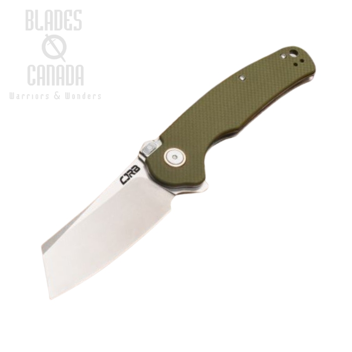 CJRB Crag Flipper Folding Knife, AR-RPM9 Steel, G10 Green, J1904R-GNF