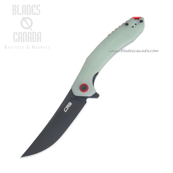 CJRB Gobi Flipper Folding Knife, AR-RPM9 Black, G10 Natural Green, J1906-BNTG CJRB Gobi Flipper Folding Knife, AR-RPM9 Black, G10 Natural Green, J1906-BNTG