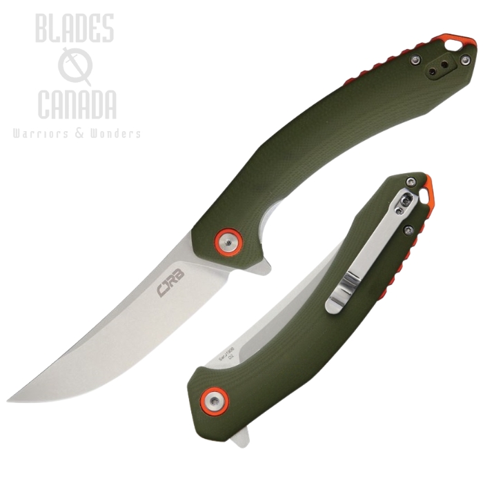 CJRB Gobi Flipper Folding Knife, D2, G10 Green, J1906GNC CJRB Gobi Flipper Folding Knife, D2, G10 Green, J1906GNC