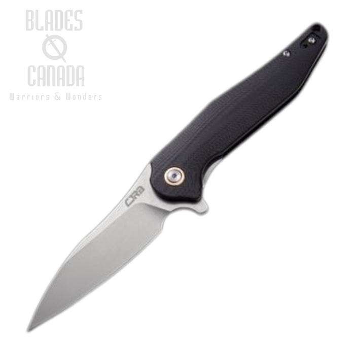 CJRB Agave Flipper Folding Knife, D2, Aluminum/G10 Black, J1911-BKC