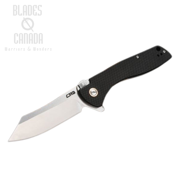 CJRB Kicker Flipper Folding Knife, D2, G10 Black, J1915BK