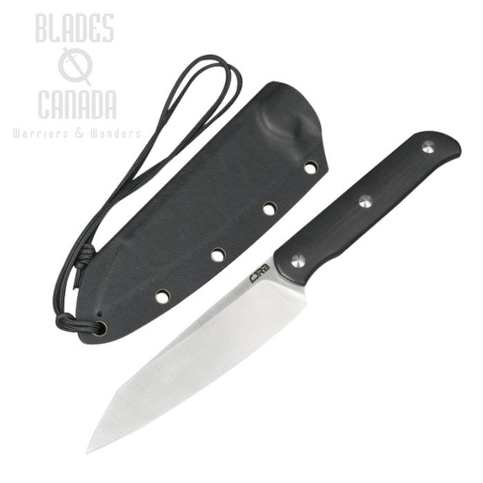 CJRB Silax Fixed Blade Knife, AR-RPM9, G10 Black, Hard Sheath, J1921B-BK