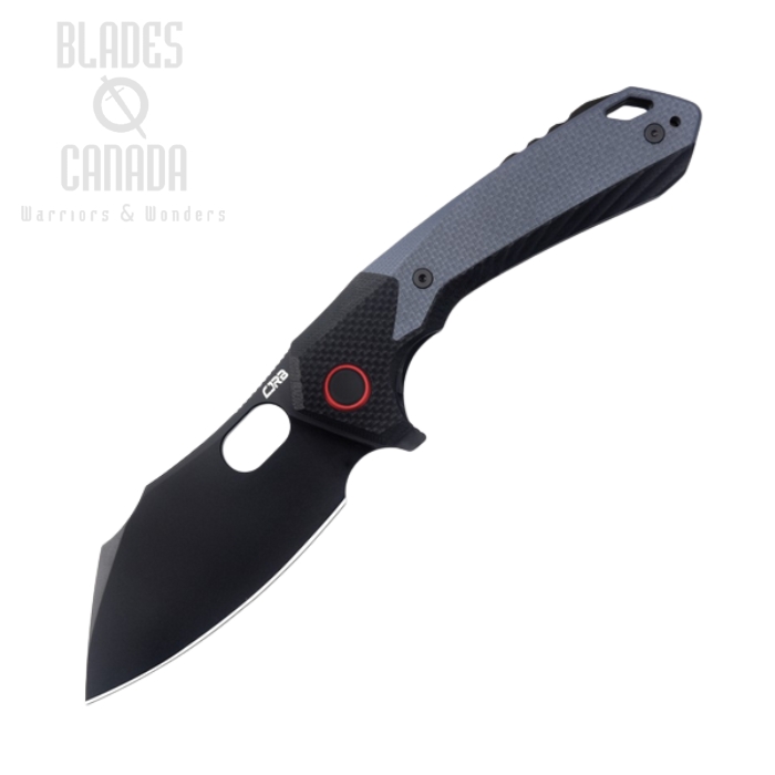 CJRB Caldera Flipper Folding Knife, AR-RPM9 Black, G10 Blue/Black, J1923-BBU CJRB Caldera Flipper Folding Knife, AR-RPM9 Black, G10 Blue/Black, J1923-BBU