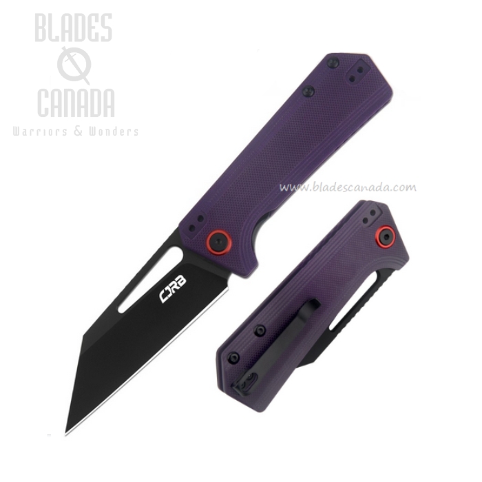 CJRB Ruffian Folding Knife, AR-RPM9 Black, G10 Violet, J1924-BVT CJRB Ruffian Folding Knife, AR-RPM9 Black, G10 Violet, J1924-BVT