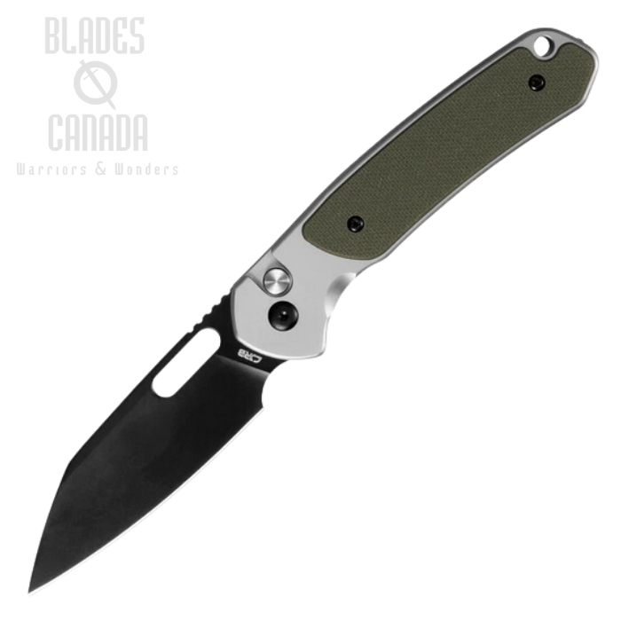CJRB Perfect Pyrite Button Lock Folding Knife, AR-RPM9 Black, Steel/G10 Green, J1925A1-BGN CJRB Perfect Pyrite Button Lock Folding Knife, AR-RPM9 Black, Steel/G10 Green, J1925A1-BGN