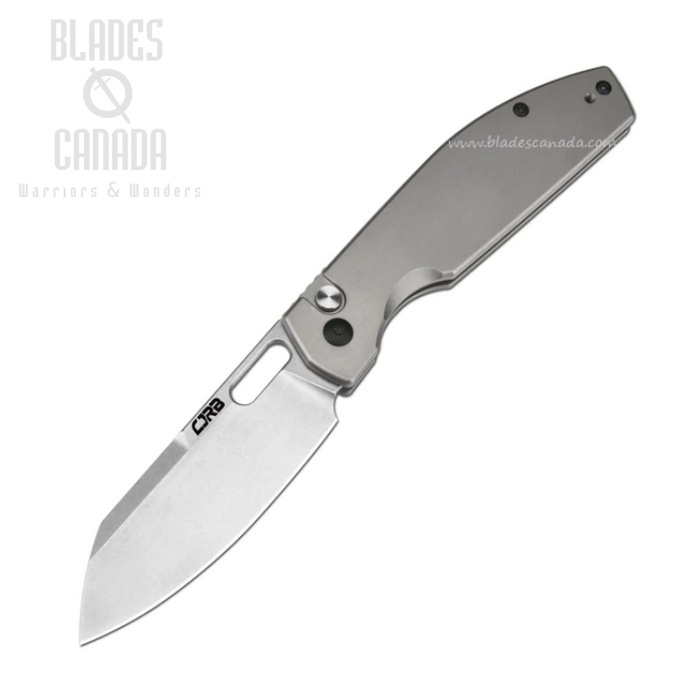 CJRB Ekko Button Lock Folding Knife, AR-RPM9, Titanium Handle, J1929BT-AR