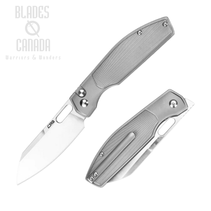 CJRB Ekko Button Lock Folding Knife, CPM S90V, Titanium Grey, J1929BT-GY CJRB Ekko Button Lock Folding Knife, CPM S90V, Titanium Grey, J1929BT-GY