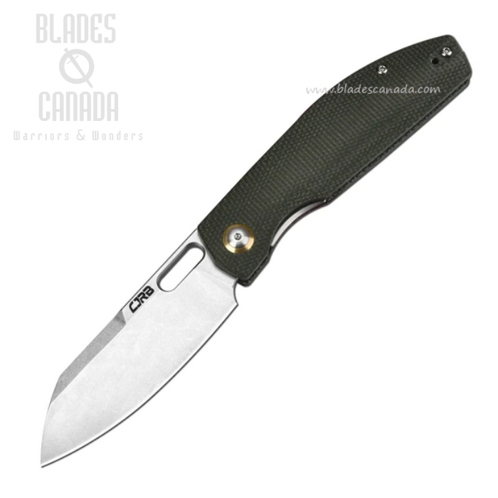 CJRB Ekko Front Flipper Liner Lock Folding Knife, AR-RPM9, Micarta Green, J1929-MGN CJRB Ekko Front Flipper Liner Lock Folding Knife, AR-RPM9, Micarta Green, J1929-MGN