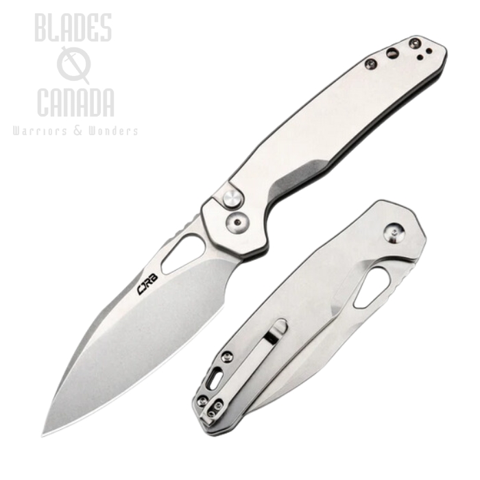 CJRB Frack Button Lock Folding Knife, AR-RPM9, Steel Handle, J1931-ST