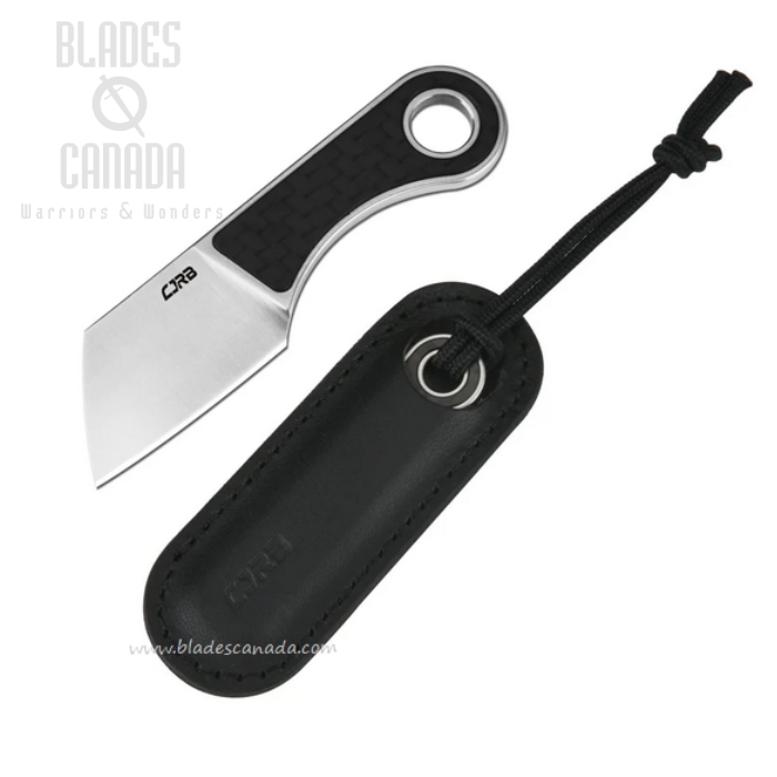 CJRB Chip Fixed Blade Knife, AR-RPM9 1.23", Carbon Fiber, J1939-CF