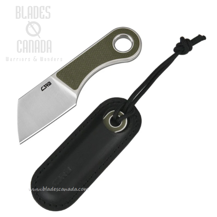 CJRB Chip Fixed Blade Knife, AR-RPM9 1.23", G10 OD Green, J1939-GN