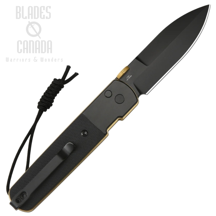 (image for) CJRB Locust Button Lock Folding Knife, AR-RPM9 Black, Steel/G10 Black, J1951-BG