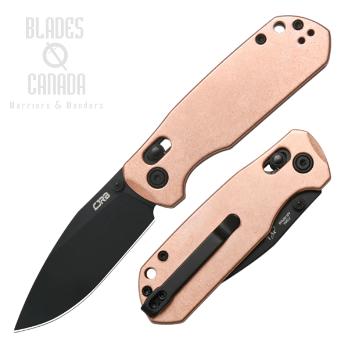 CJRB Maximal Crossbar Lock Folding Knife, AR-RPM9 Black, Copper Handle, J1954-CO CJRB Maximal Crossbar Lock Folding Knife, AR-RPM9 Black, Copper Handle, J1954-CO