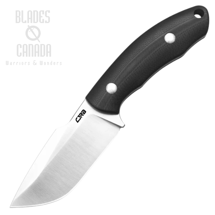 CJRB Mutt Fixed Blade Knife, AR-RPM9 Sand Polish, G10 Black, Kydex Sheath, J1958-BK