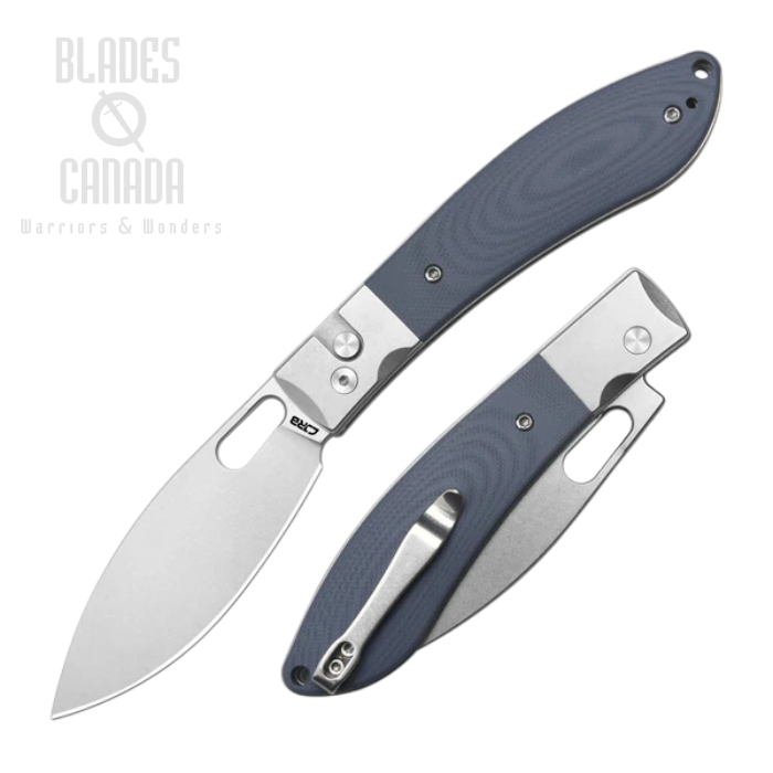 CJRB Sasaya Button Lock Folding Knife, AR-RPM9 SW, G10/Steel Gray, J1959-GY