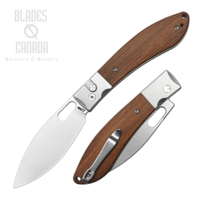 CJRB Sasaya Button Lock Folding Knife, AR-RPM9 SW, Wood/Steel, J1959-WD