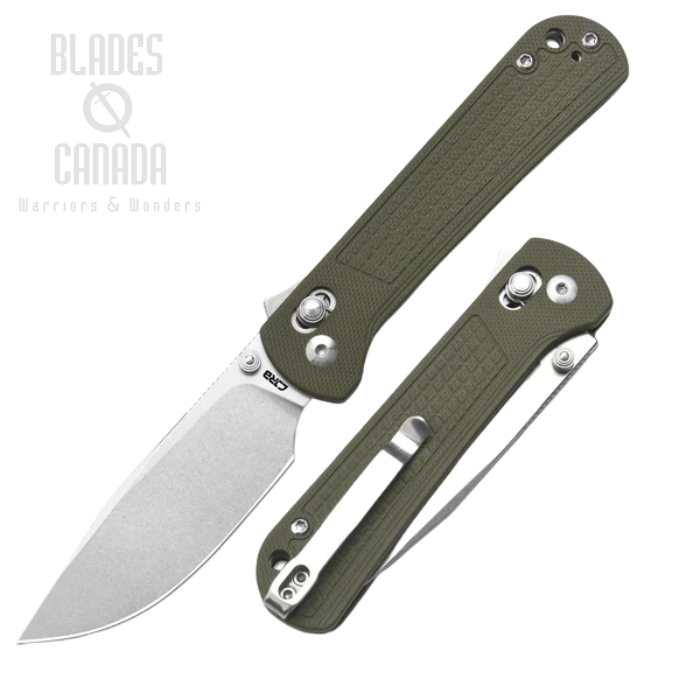 CJRB Bolt Recoil Lock V2 Folding Knife, AR-RPM9 Stonewash, G10 Green, J1960-GN