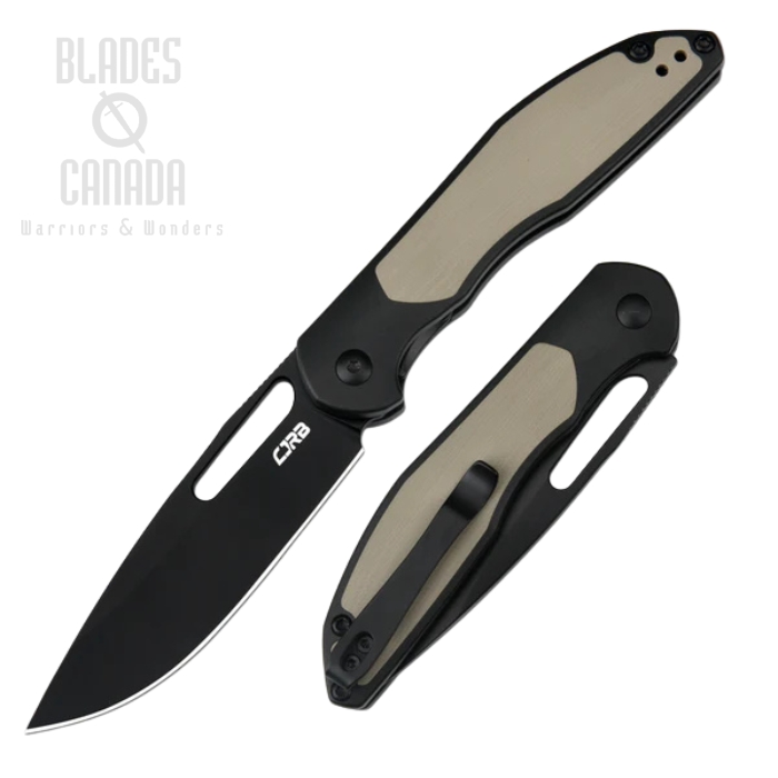 CJRB Droma Folding Knife, AR-RPM9 Black, Aluminum Black/G10 Dark Earth, J1963-BDE CJRB Droma Folding Knife, AR-RPM9 Black, Aluminum Black/G10 Dark Earth, J1963-BDE