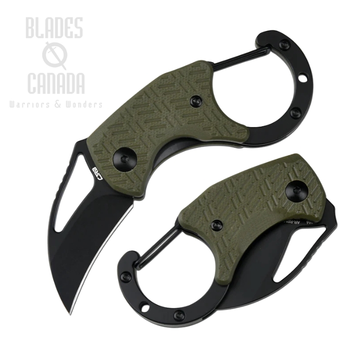 CJRB Anansi Folding Knife, AR-RPM9 Black, G10 Green, J1964-BGN