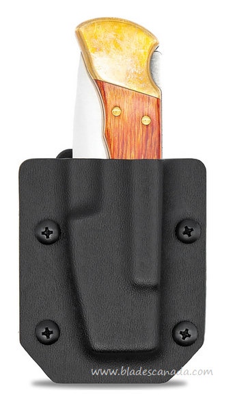 Clip & Carry Kydex Sheath for Buck 110/112, Black, CLP110BLK - Click Image to Close