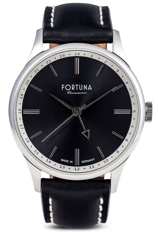 Fortuna Chronomaster GMT 43mm Black Dial - CM72465 - Click Image to Close